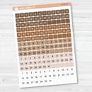Date Dots - 5 Months Planner Stickers | Square F16 Script | B-591