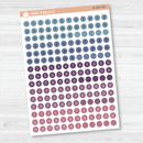 Tiny Date Dots - 5 Months Planner Stickers | Circle F16 Print | B-594