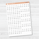 6 Months of Mini Date Dot Covers Planner Stickers | B-601-B-602