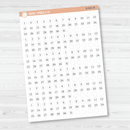 6 Months of Mini Date Dot Covers Planner Stickers | B-601-B-602