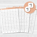 6 Months of Date Dot Covers Planner Stickers | FJP | B-607-B-608