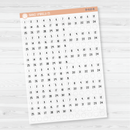 6 Months of Mini Date Dot Covers Planner Stickers | FSP | B-609-B-610