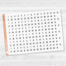6 Months of Date Dot Covers Planner Stickers | FSP | B-611-B-612
