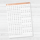 6 Months of Mini Date Dot Covers Planner Stickers | JF | B-613-B-614