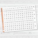 6 Months of Date Dot Covers Planner Stickers | JF | B-615-B-616