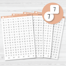 6 Months of Date Dot Covers Planner Stickers | JF | B-615-B-616