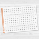 6 Months of Date Dot Covers Planner Stickers | JF | B-615-B-616