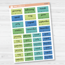 A5 Year at a Glance - Hobonichi Cousin | F16 Brights | B-618-B-621