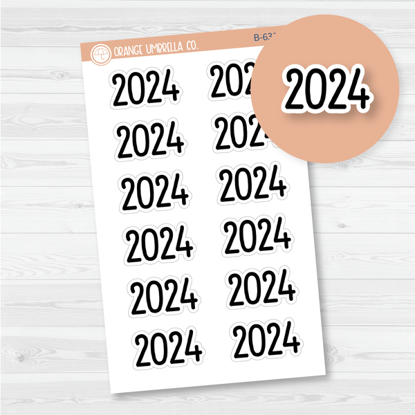 2024 Year - All Erin Condren, Hobonichi Cousin & 8.5x11 Plum Monthly Planner Stickers | F16 Print | B-631-B