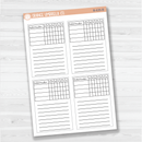 CLEARANCE | 2024 A5 Daily Duo Habits Box Planner Stickers | B-635-B