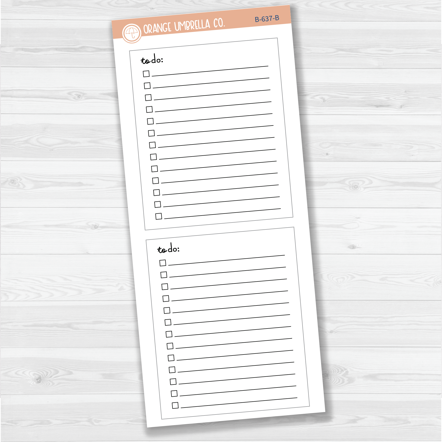 CLEARANCE | 2024 7x9 Daily Duo Tasks Box Planner Stickers | B-637-B