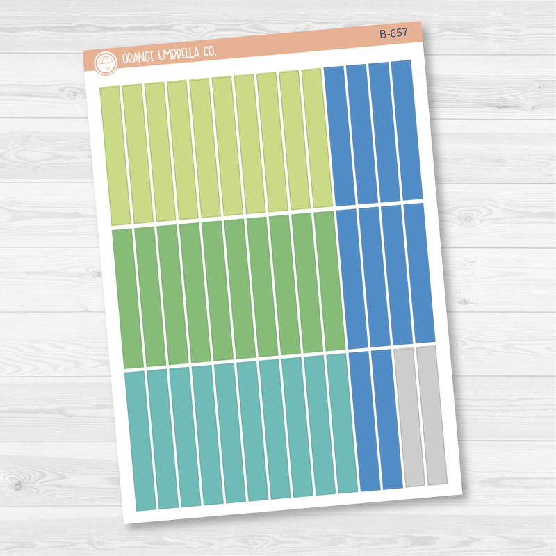 Plum Vertical Priorities Color Strip Planner Stickers | Bright | B-656 / B-657 / B-658