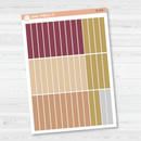 Plum Vertical Priorities Color Strip Planner Stickers | Muted | B-659 / B-660 / B-661 / B-662