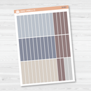 Plum Vertical Priorities Color Strip Planner Stickers | Muted | B-659 / B-660 / B-661 / B-662