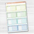 Habit Tracker - 4 Slots Planner Stickers | F16script | Brights | B-667/B-668/B-669