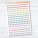 Tiny Micro Heart Planner Stickers | Functional & Decorative Icon Stickers | B-706