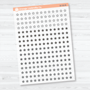 Tiny Star Icon Clear Matte Planner Stickers | Micro Functional Planner Stickers | B-710-CM