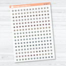 Tiny Star Icon Clear Matte Planner Stickers | Micro Functional Planner Stickers | B-710-CM