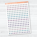 Tiny Star Icon Clear Matte Planner Stickers | Micro Functional Planner Stickers | B-710-CM