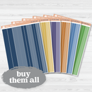 Erin Condren Colored Washi Planner Stickers | Erin Condren Palette | EC-035-040/196