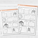 Books To Read Full Page Dashboard | A5 & 7x9  Size Deco Planner Stickers | C-109