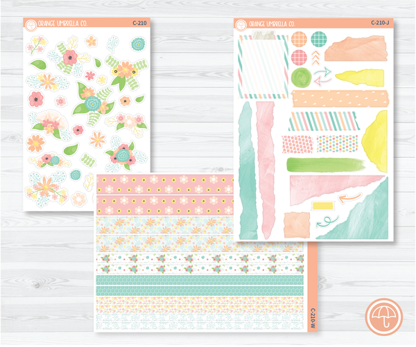 CLEARANCE | Spring Bouquet Deco Planner Stickers | C-210