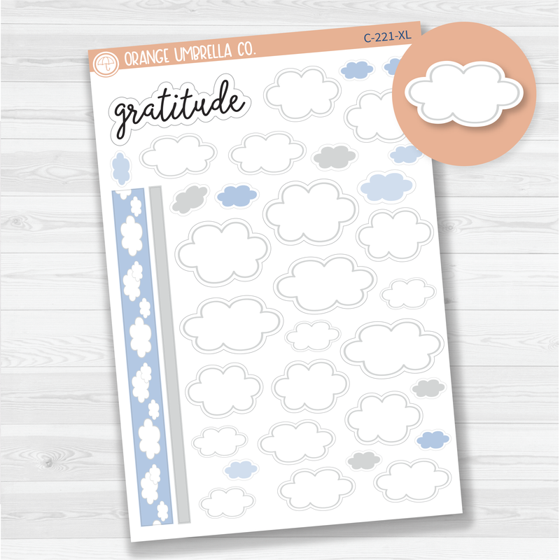 Gratitude Deco Planner Stickers  | C-221-XL