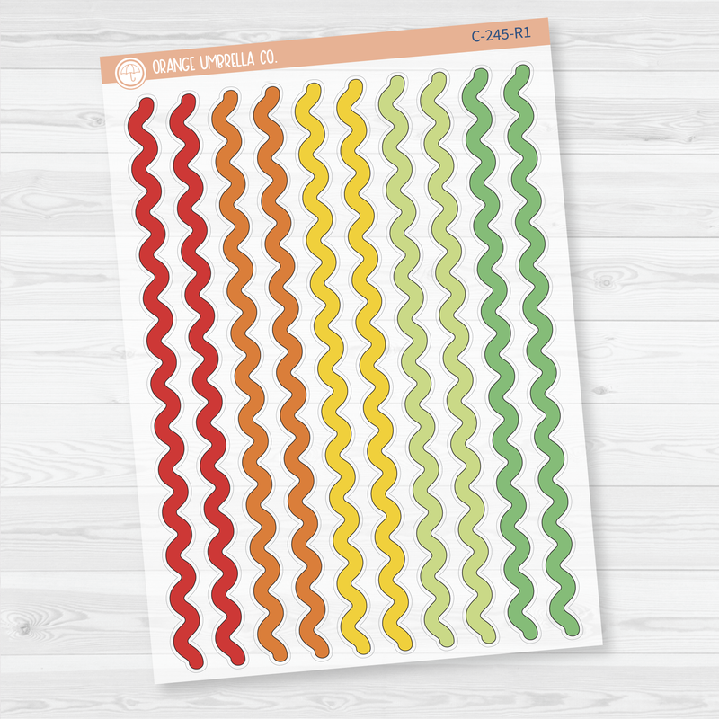 Ric Rak Washi Strips Planner Stickers | Clear Matte | C-245-CM