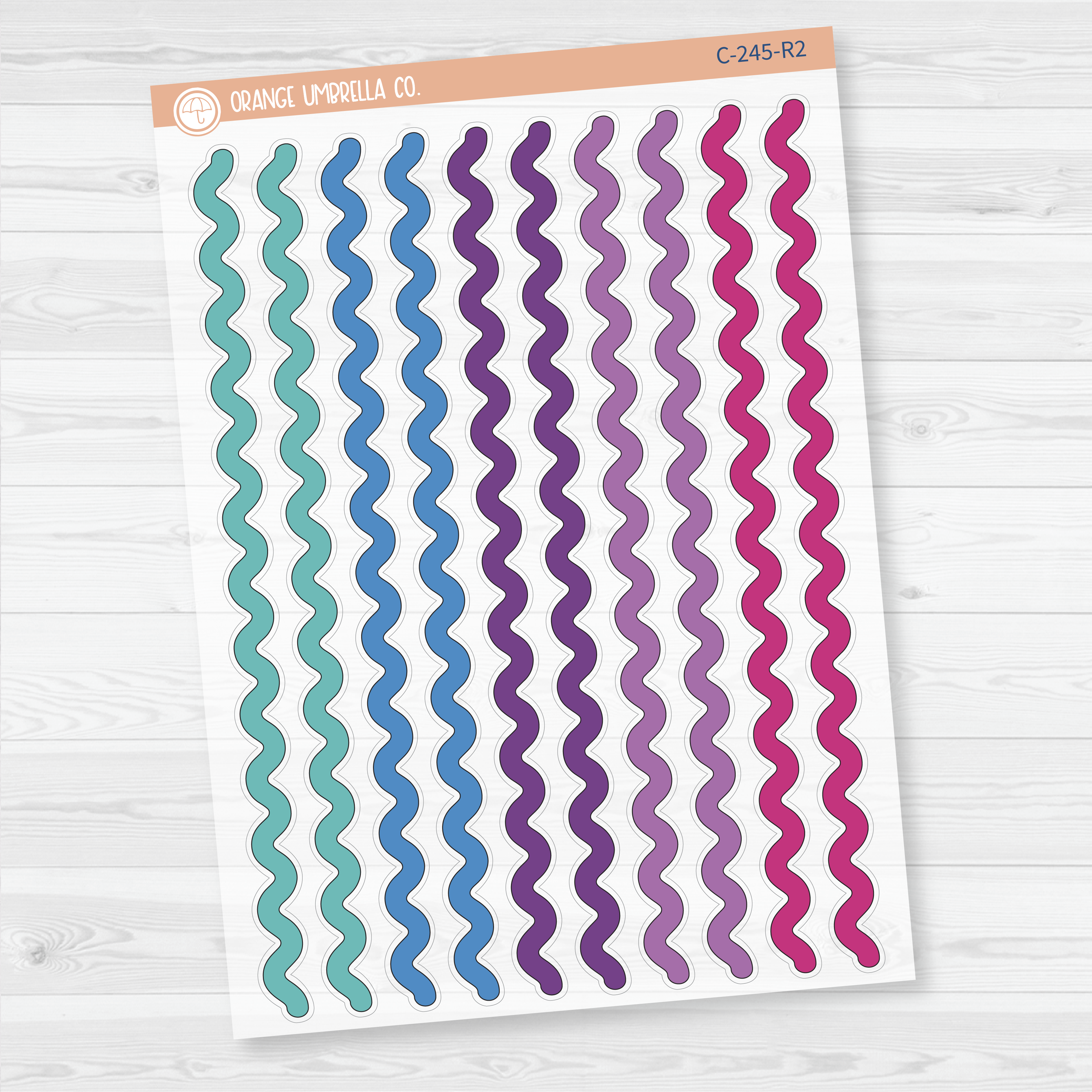 Ric Rak Washi Strips Planner Stickers | Clear Matte | C-245-CM