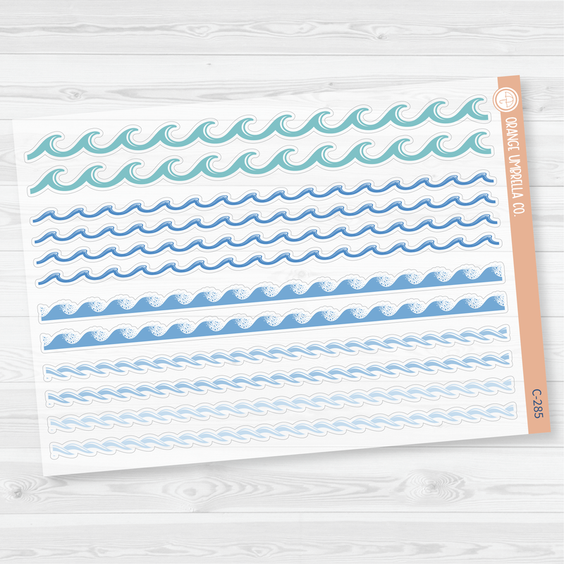 Waves Washi Strips Planner Stickers | C-285