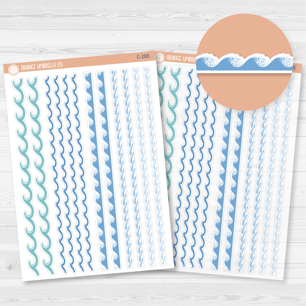 Waves Washi Strips Planner Stickers | C-285