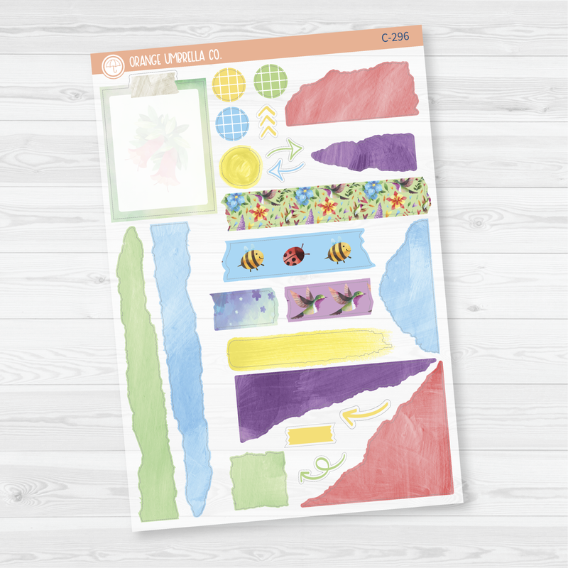 CLEARANCE | Hummingbird Deco Planner Stickers | C-296