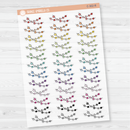 Double String Beads Deco Planner Stickers | C-302