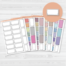 Large Journaling Rectangle Box Stickers | Big Deco Planner Stickers | C-438