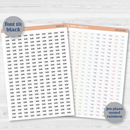 Custom Time Script Planner Stickers | Choose Font, Color, Material | *1 time per sheet* | customtime