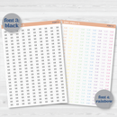 Custom Time Script Planner Stickers | Choose Font, Color, Material | *1 time per sheet* | customtime