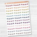 Banner Mini Flag Deco Planner Stickers | D-040