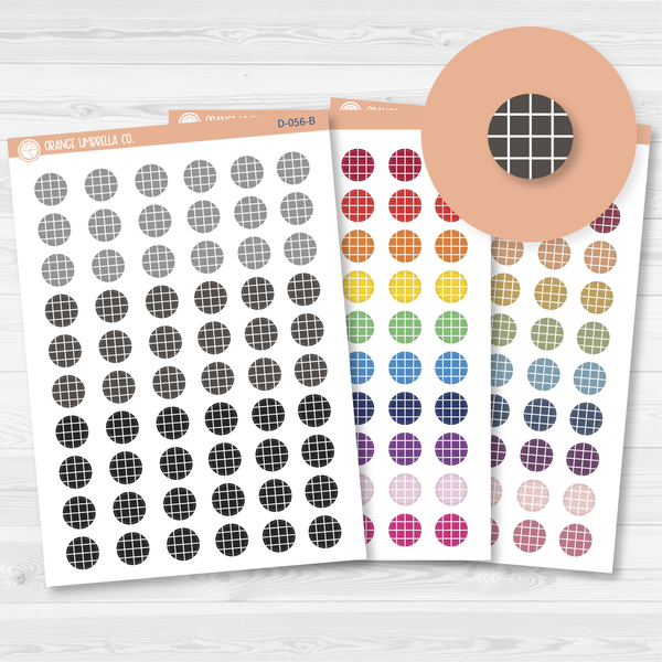 Circle Graph Design Planner Stickers | D-056