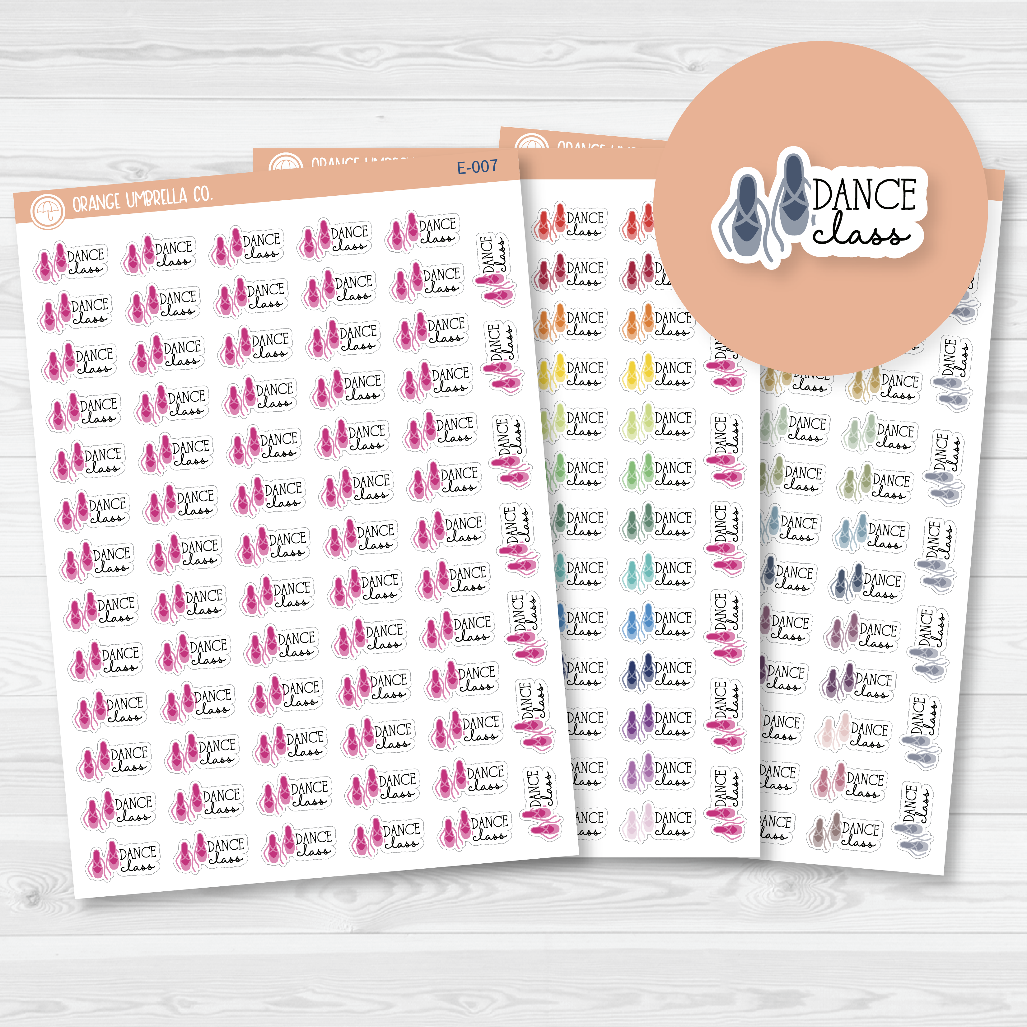Dance Class Icon Script Planner Stickers | FC11 | E-007