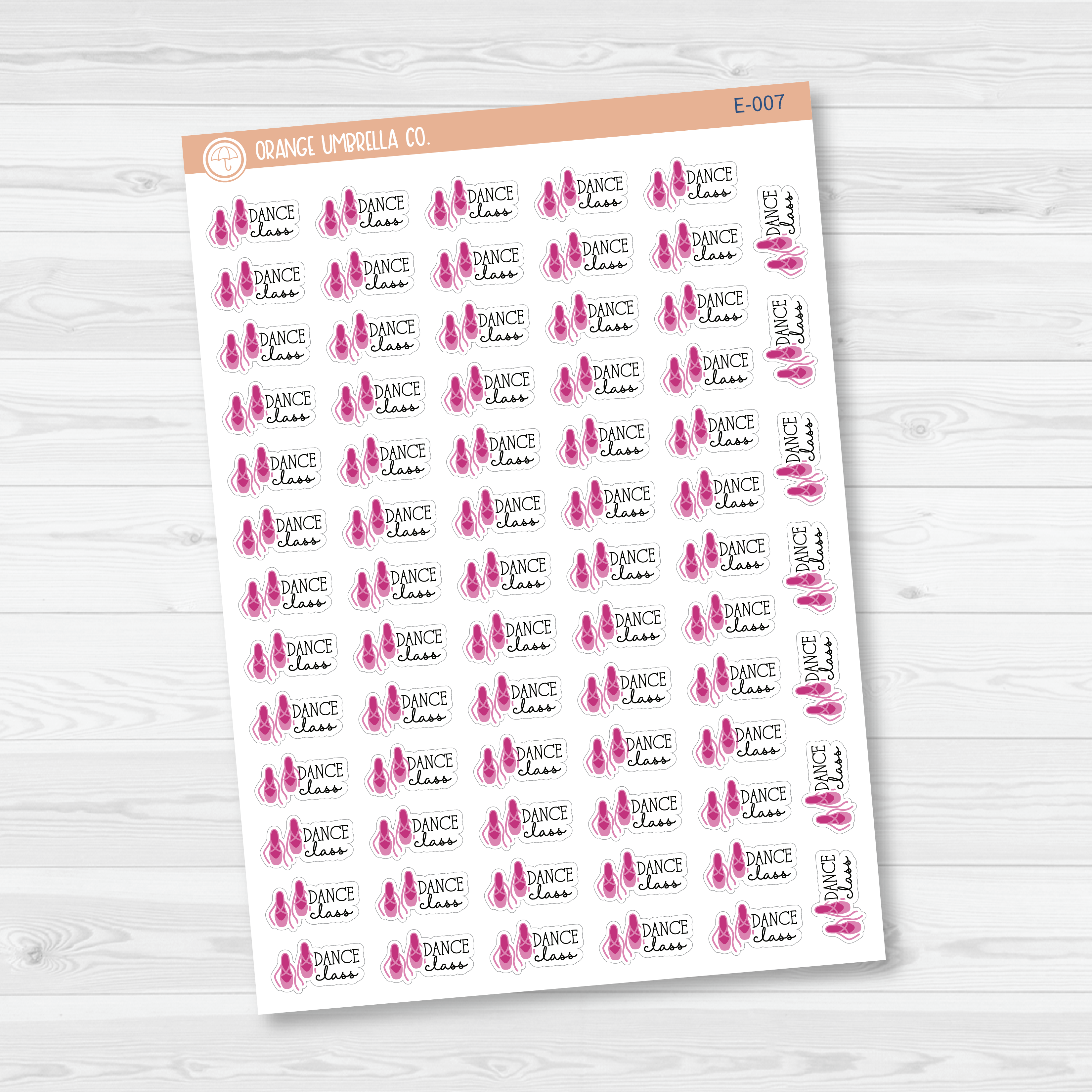 Dance Class Icon Script Planner Stickers | FC11 | E-007