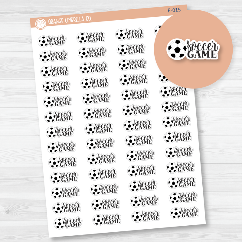 Soccer Game Icon Script Planner Stickers | FC10 | E-015