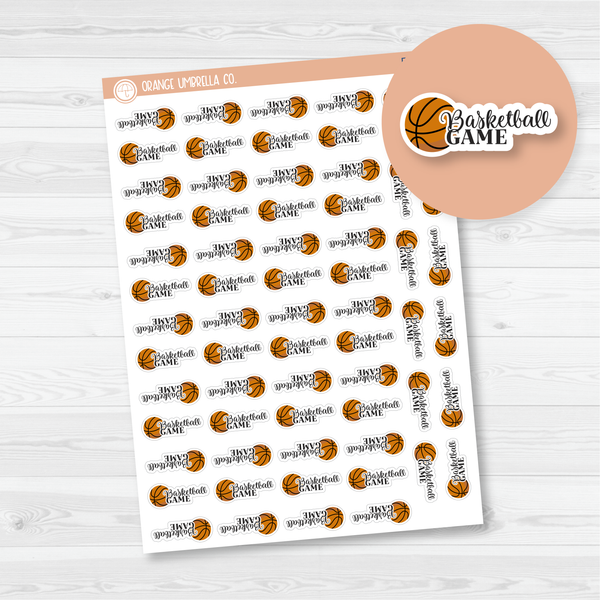 Basketball Game Icon Script Planner Stickers | FC10 | E-021