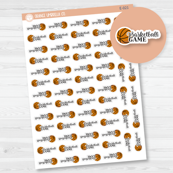 Basketball Game Icon Script Planner Stickers | FC10 | E-021