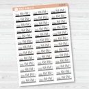 Tooth Brushing AM-PM Icon Script Planner Stickers and Labels| E-048