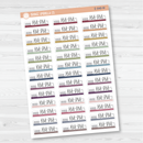 Tooth Brushing AM-PM Icon Script Planner Stickers and Labels| E-048