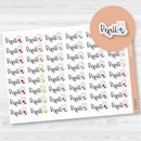 Refill Rx Med Prescription Script Planner Stickers | F2 Rainbow | E-058-R