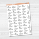 School Pickup Icon Script Planner Stickers | FC11 | E-059