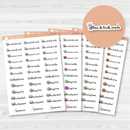 Pet Related Mixed Event Icon Script Planner Stickers | F16 | E-076
