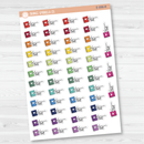 Planner Time Icon Script Planner Stickers | FC11 | E-098