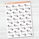 Wine Time Icon Script Planner Stickers | FC12 | E-099/E-100